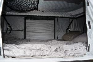Inside of Tent with Bedding