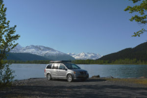 Travel Van at Kenai Lake near Primrose