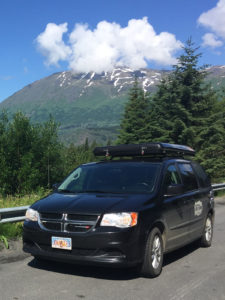 Alaska RV Rental Alternative - Travel Van at Kenai Lake