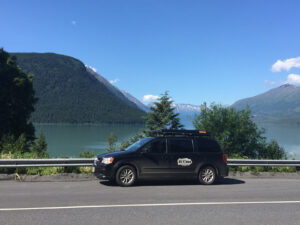 Travel Van at Kenai Lake